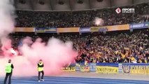 Adeptos ucranianos festejam primeiro golo frente a Portugal