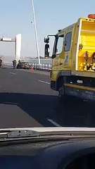 carro em chamas Ponte Vasco da Gama