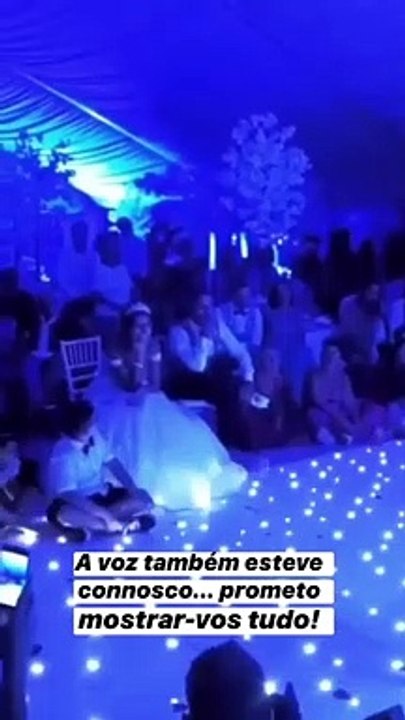 Voz da "Casa dos Segredos" não faltou ao casamento de Cristiana e Cláudio