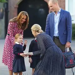 Vídeo: A chegada da princesa Charlotte no primeiro dia de escola