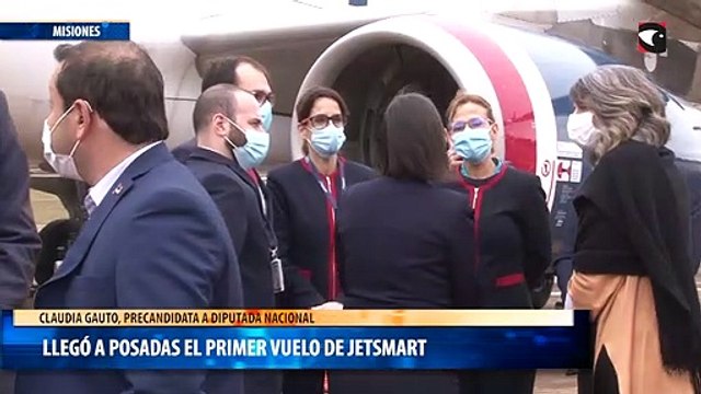 Llegó a Posadas el primer vuelo de JetSMART