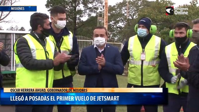 Llegó a Posadas el primer vuelo de JetSMART