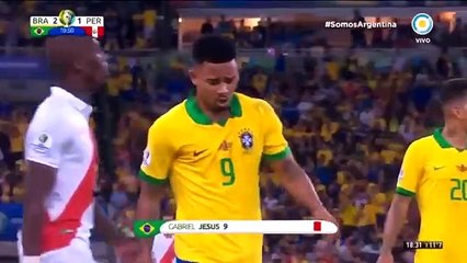 Gabriel Jesus expulso na final da Copa América