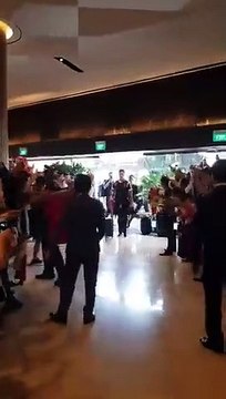 Chegada de CR7 a Singapura