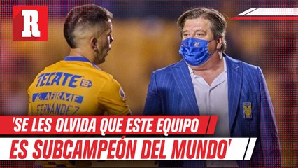Miguel Herrera a críticos de Tigres: 'Se les olvida que este equipo es subcampeón del mundo'