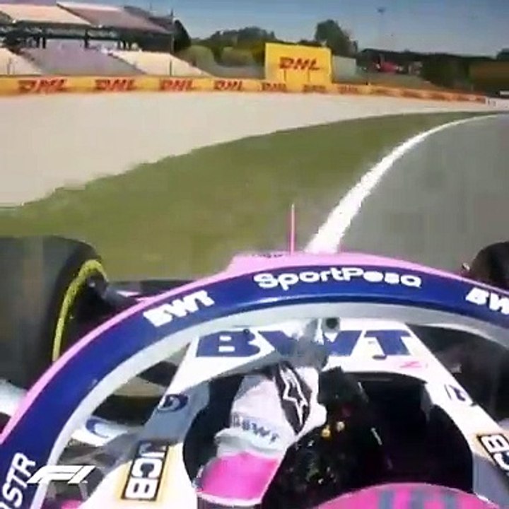 Lance Stroll - acidente em Barcelona
