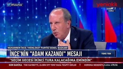 Muharrem İnce CHP'deki hatasını açıkladı: O gece istifa etmeliydim