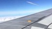 Aviões cruzam-se no céu em momento filmado por passageiro