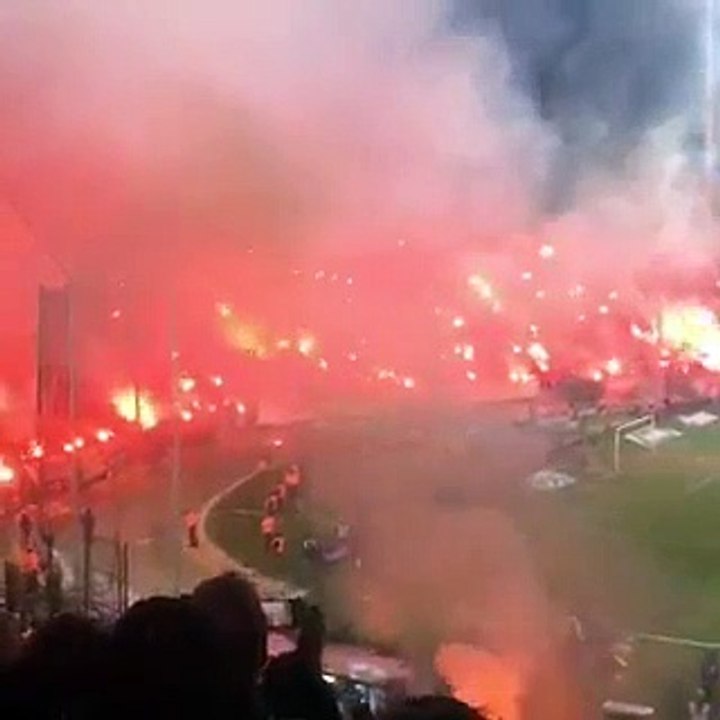Ambiente nas bancadas do PAOK