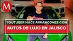 En Jalisco, aseguran autos de youtuber Alfredo Valenzuela en carreras ilegales