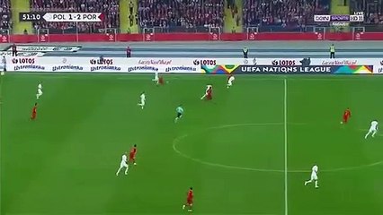 Golo de Bernardo Silva a Polonia