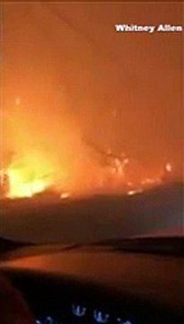 Pai canta para filha incêndio Califórnia