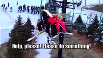 Menina cai de teleférico de estância de ski mas sai ilesa