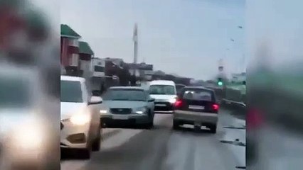 Cão persegue carro do dono após ter sido abandonado