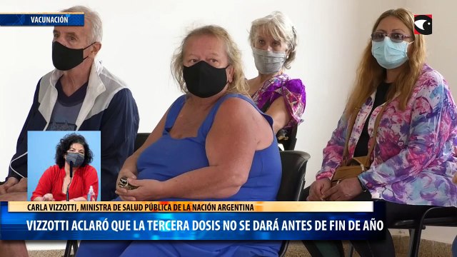 Vizzotti aclaró que la tercera dosis no se dará antes de fin de año