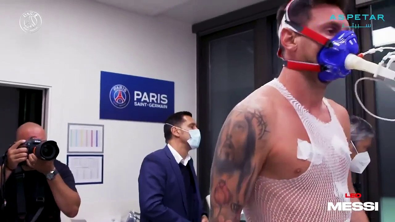 Lionel Messi's first day at  PSG