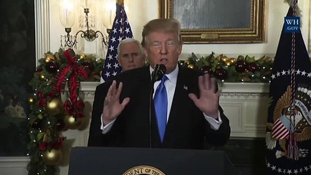 Trump tinha "boca seca" durante discurso sobre Jerusalém
