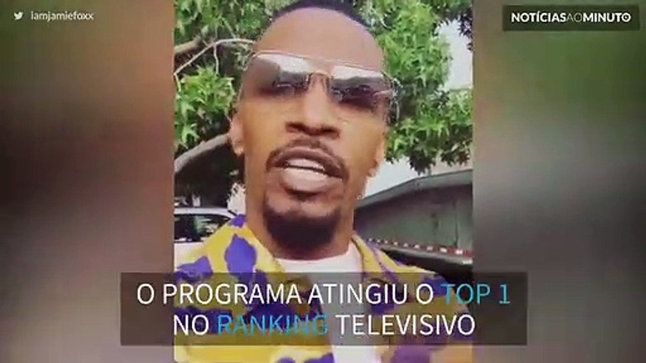 Jamie Foxx agradece aos fãs pelo sucesso do seu programa de TV