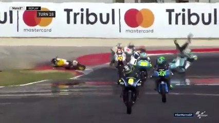 Acidente Moto3 - Livio Loi