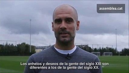 Guardiola sobre a Catalunha: “Oxalá seja uma festa da democracia para todo o mundo”