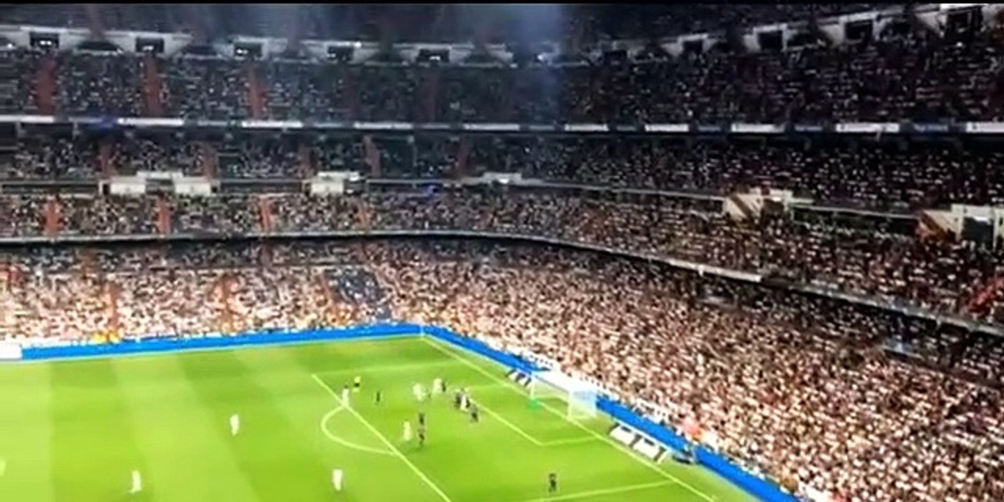 Homenagem dos adeptos do Real Madrid a Cristiano Ronaldo