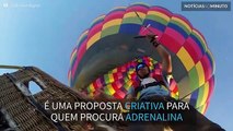 Adrenalina a duplicar: Skydive num balão de ar quente