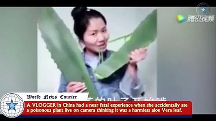 Vlogger envenena-se acidentalmente durante emissão em direto