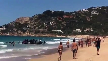 Migrantes em praia espanhola2