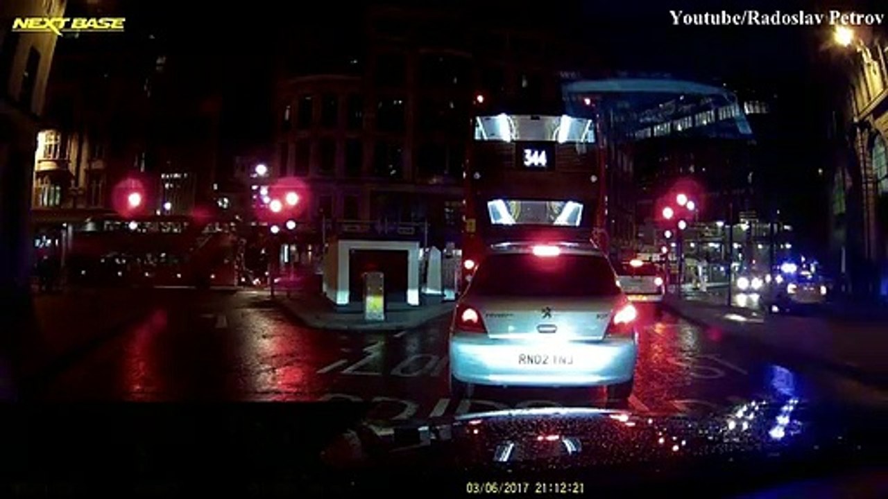 Vídeo câmara de taxi London Bridge