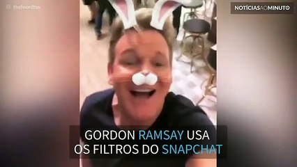 Gordon Ramsay transforma-se num coelho adorável na Internet