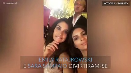 Emily Ratajkowski e Sara Sampaio divertem-se juntas em Cannes