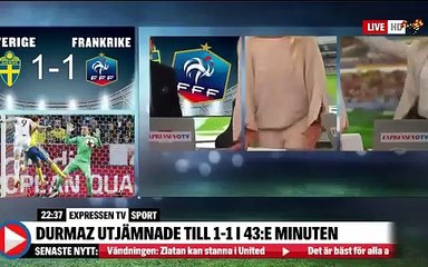 Reação ao golo da Suécia