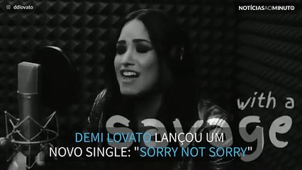 Demi Lovato lança o seu novo single, "Sorry Not Sorry"