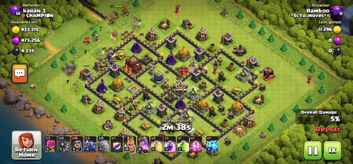 playing clash of clan