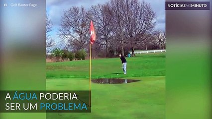 Água no campo de golfe? Pode ser uma ajuda!