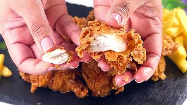 KFC style Fried Chicken Recipe by Kentucky Fried Chicken, Spicy Crispy chicken fry - Tiffin Box