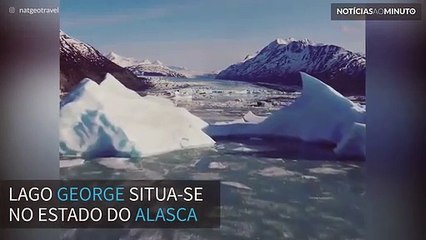 Lago George, uma vastidão glaciar viva no Alasca