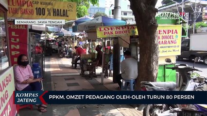 Download Video: PPKM, Omzet Pedagang Oleh-Oleh Turun 80 Persen