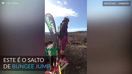 O salto de bungee jump mais curto da história