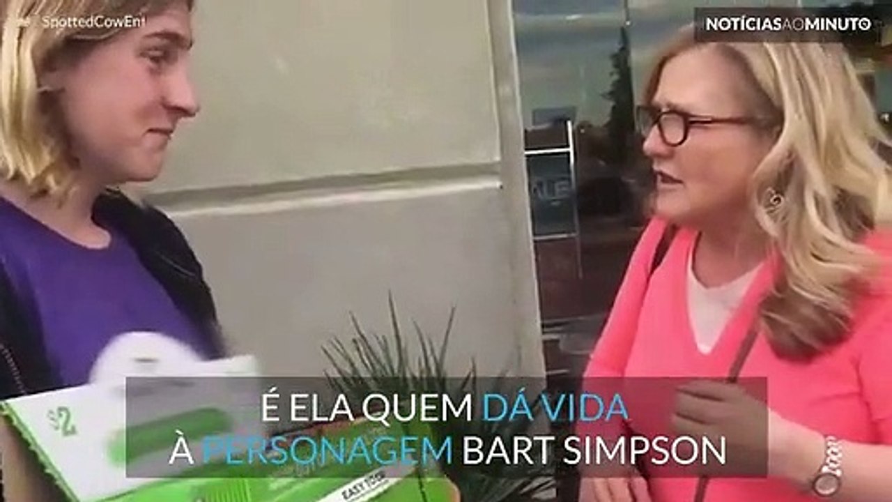 Jovem de 13 anos conhece o verdadeiro Bart Simpson