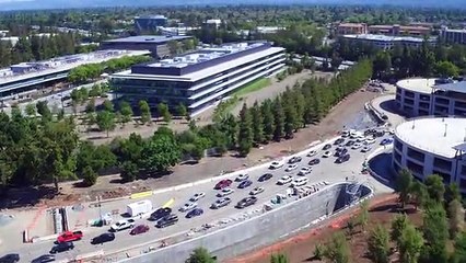 A nova 'casa' da Apple começou a ganhar vida. Veja o vídeo