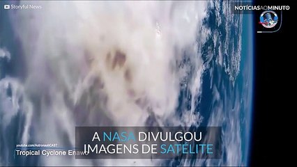 Estação Espacial Internacional mostra Ciclone Enawo visto do espaço