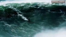 As famosas ondas gigantes de Nazaré: um desafio ao surfistas