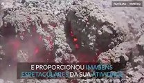Atividade do Vulcão Etna gera imagens espetaculares