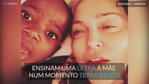 Madonna canta com filhas adotivas de quatro anos