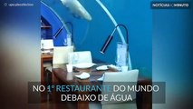 Partilhe uma refeição num restaurante debaixo de água nas Maldivas