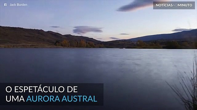 Aurora Austral causa espetáculo no céu da Nova Zelândia