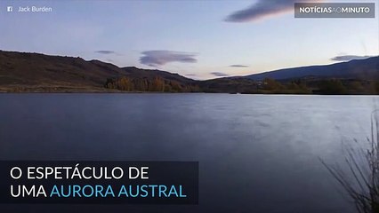 Aurora Austral causa espetáculo no céu da Nova Zelândia