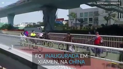 A maior via aérea de ciclismo do mundo está aberta