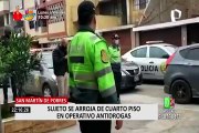 SMP: sujeto cae del cuarto piso cuando trataba de escapar de un operativo policial